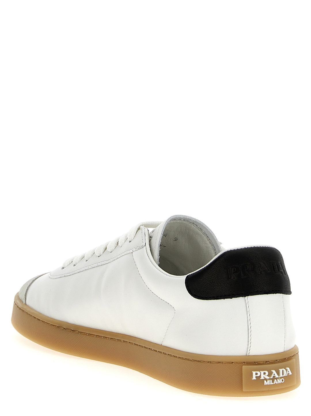 Prada Lane Sneakers - White/Black | 930fc23ab76a161ec9e135b5d02557cc54cf74a9