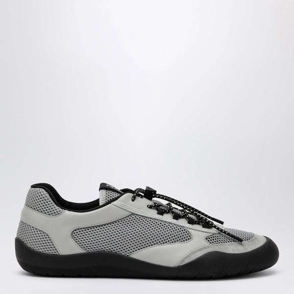 Grey Speedrock Sneakers In Leather And Mesh Fabric