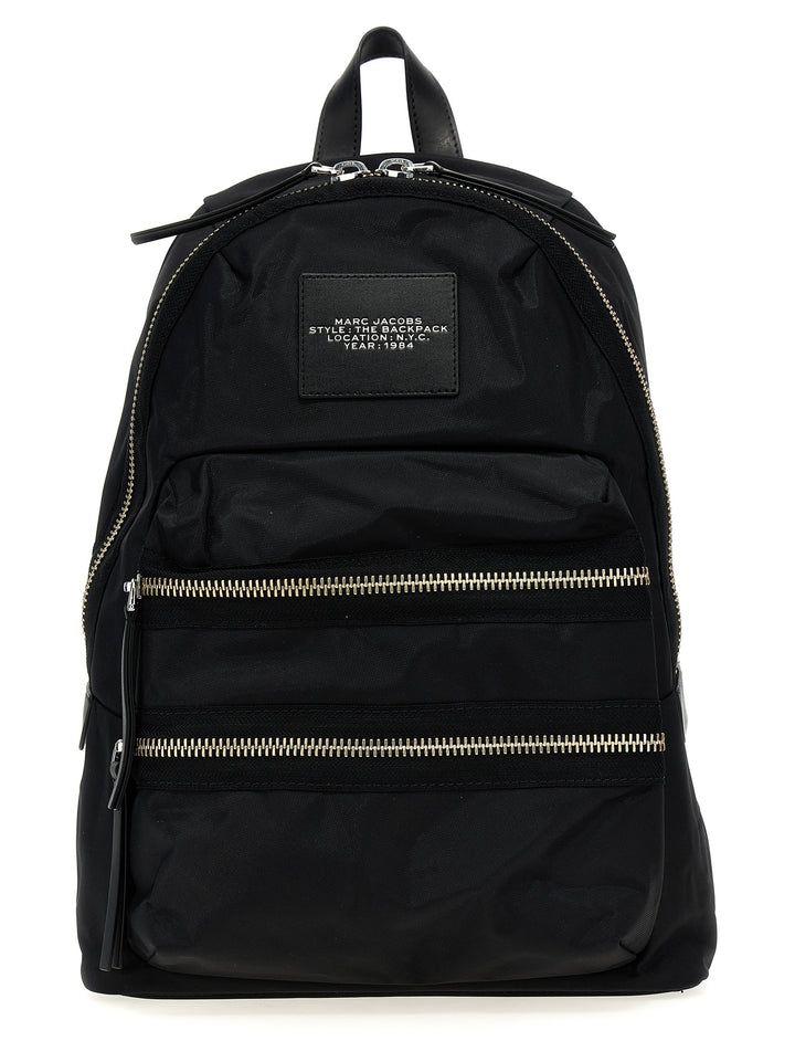 The Biker Nylon Large Backpacks Black