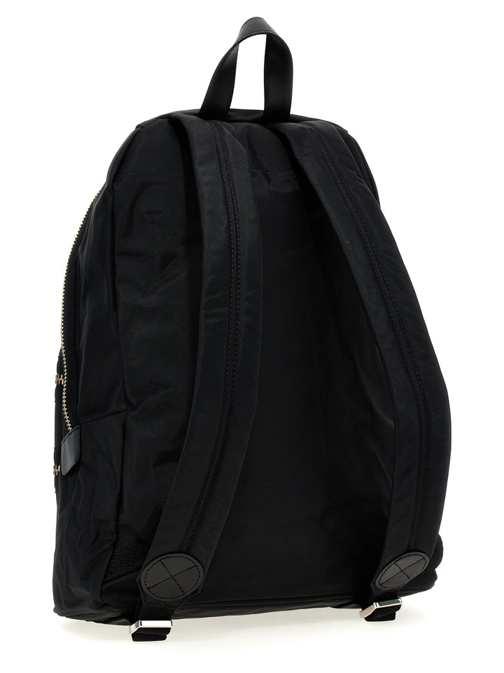 The Biker Nylon Large Backpacks Black