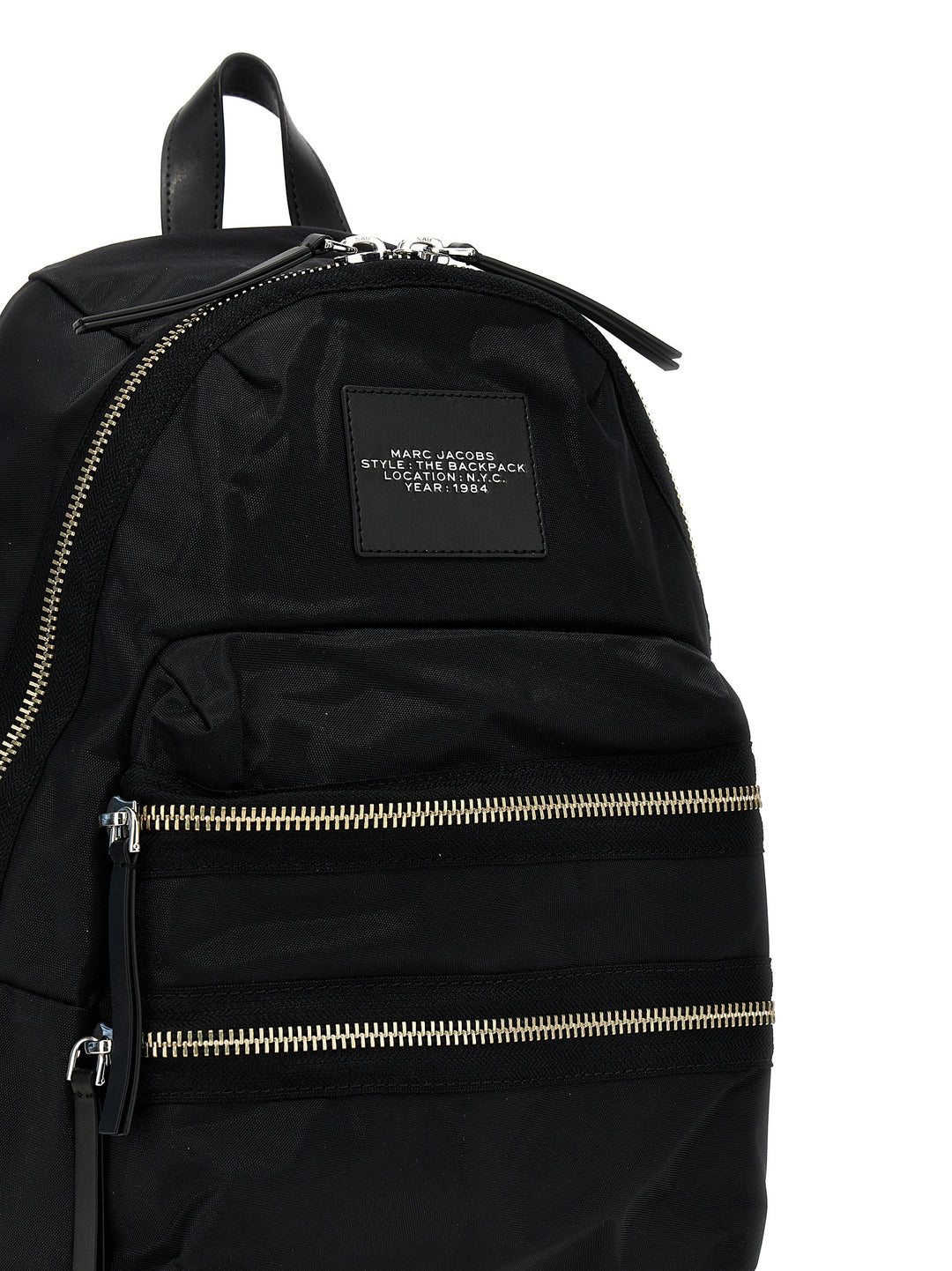 The Biker Nylon Large Backpacks Black