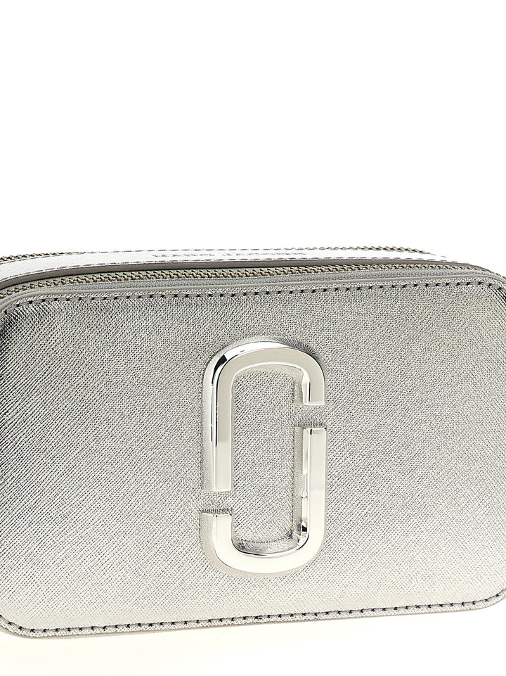 Marc Jacobs The Metallic Snapshot Crossbody Bags - Silver | 147acc147047abc7504bad820dcaf31fbab374ac