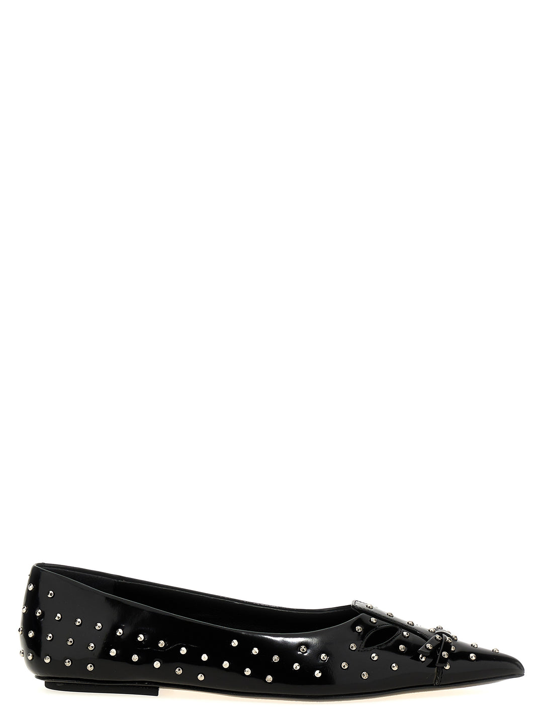 The Glam Studs Kat Flat Shoes Black