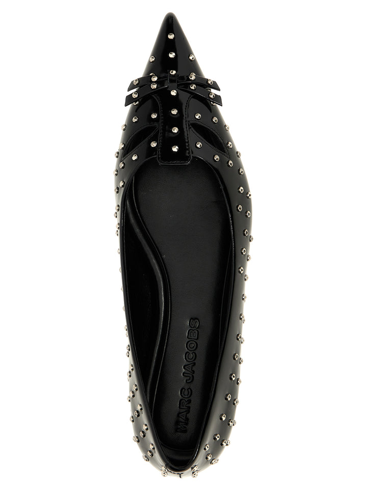 The Glam Studs Kat Flat Shoes Black