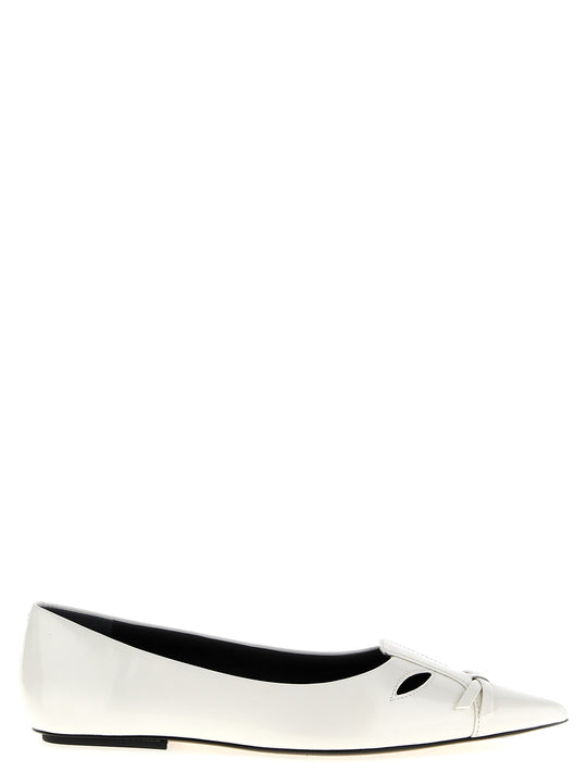 The Kat Flat Shoes White