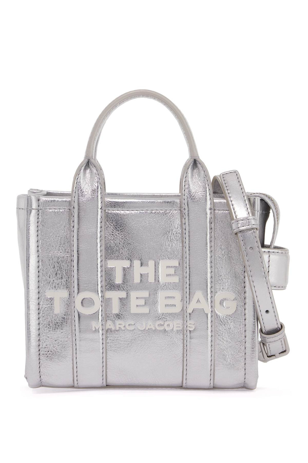 Borsa The Metallic Leather Crossbody Tote Bag