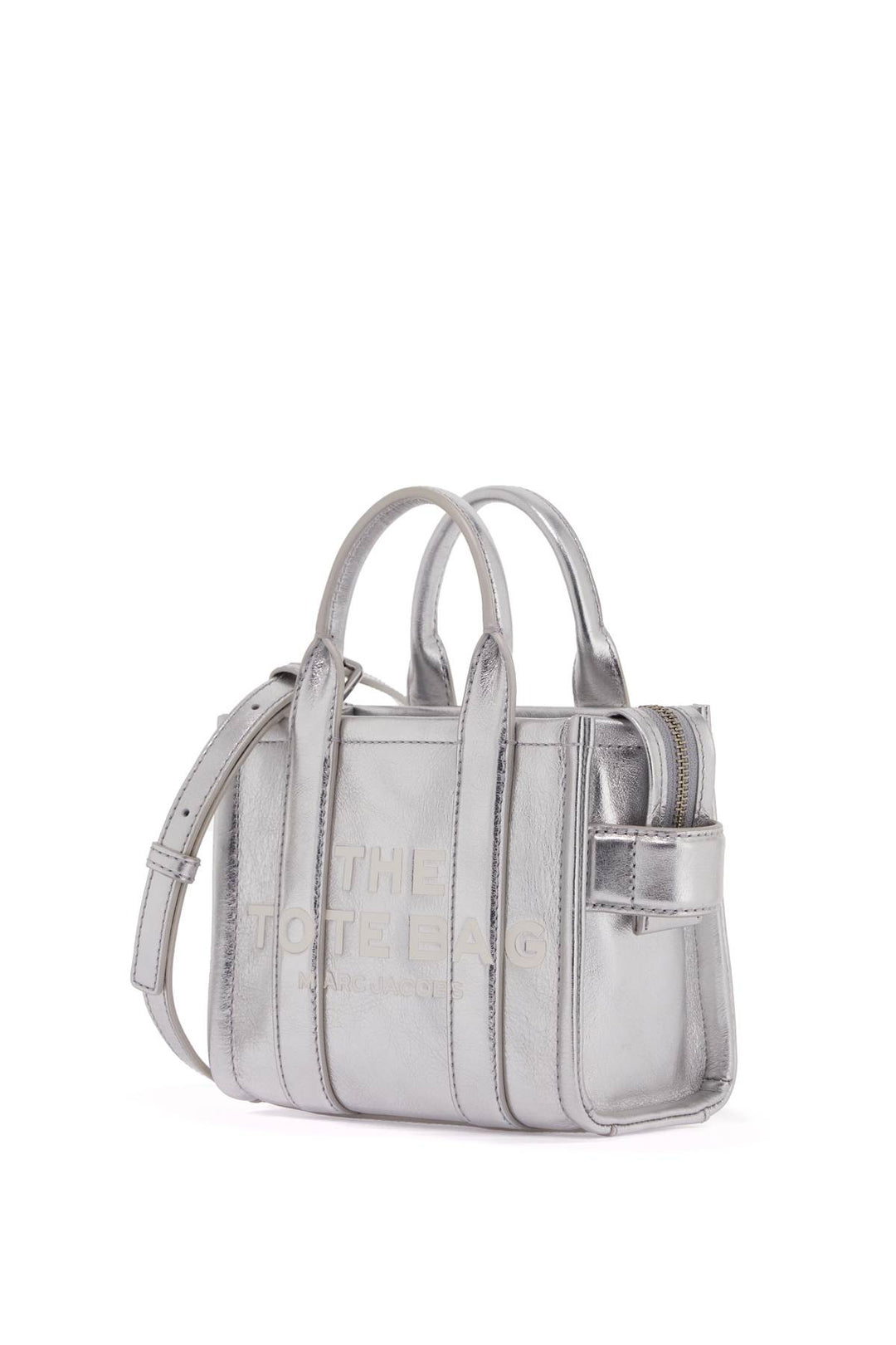 Borsa The Metallic Leather Crossbody Tote Bag