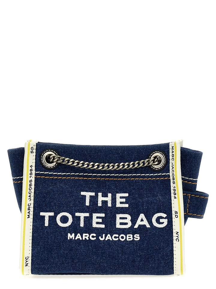 The Denim Chain Crossbody Tote Crossbody Bags Blue