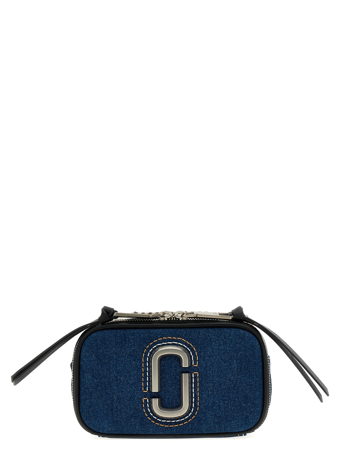 The Denim Chain Snapshot Crossbody Bags Blue