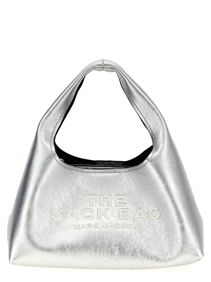 Marc Jacobs The Metallic Leather Mini Sack Bag Hand Bags - Silver | edd7ad0c3122c5c0a1e7680c4b6c9fa259e652db