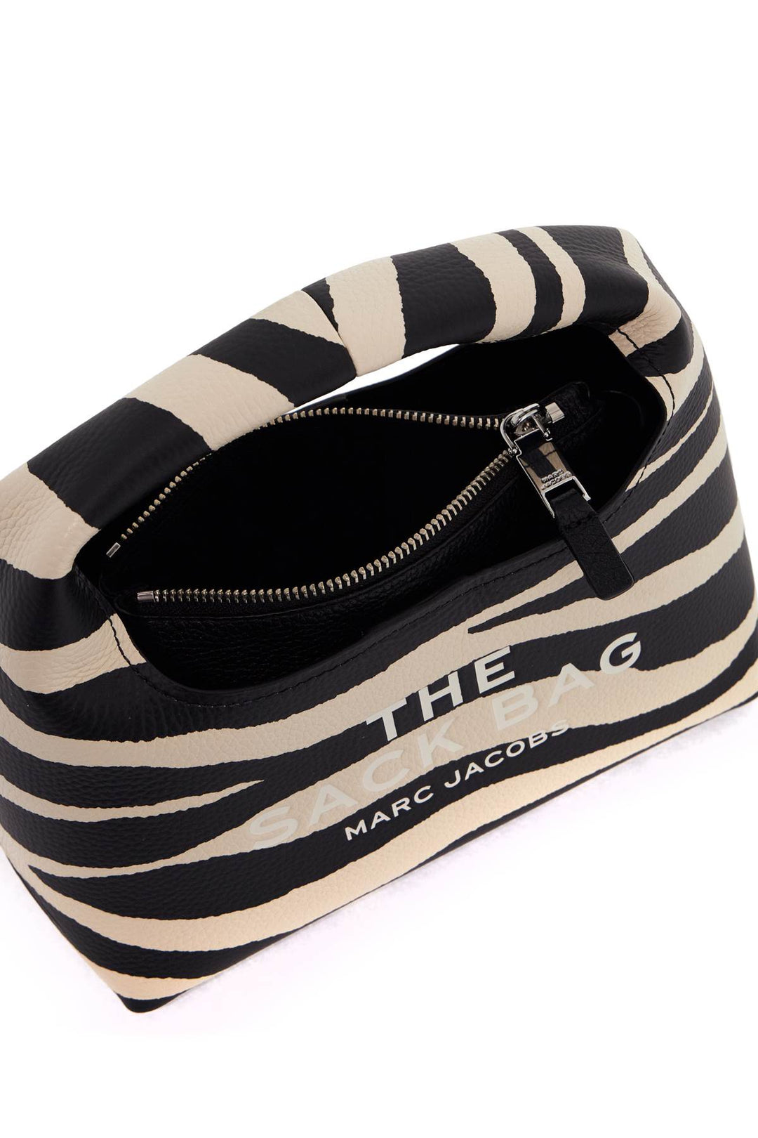 The Zebra Leather Mini Sack Bag