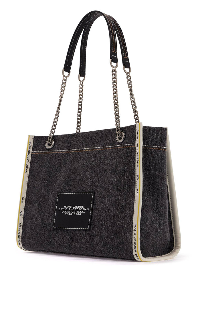 Borsa The Denim Chain Medium Tote Bag