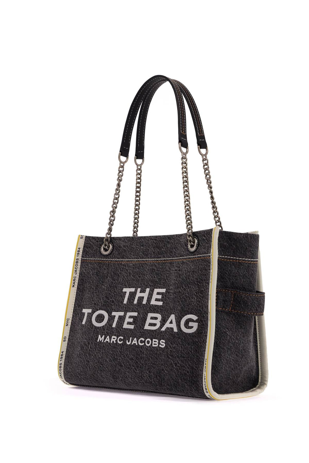 Borsa The Denim Chain Medium Tote Bag