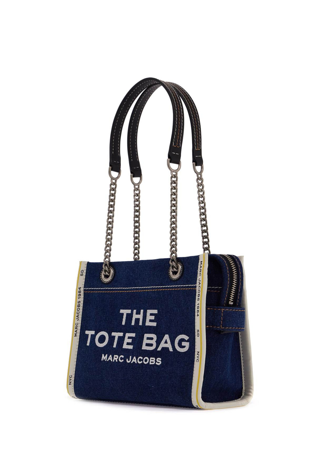 Borsa The Denim Chain Small Tote Bag