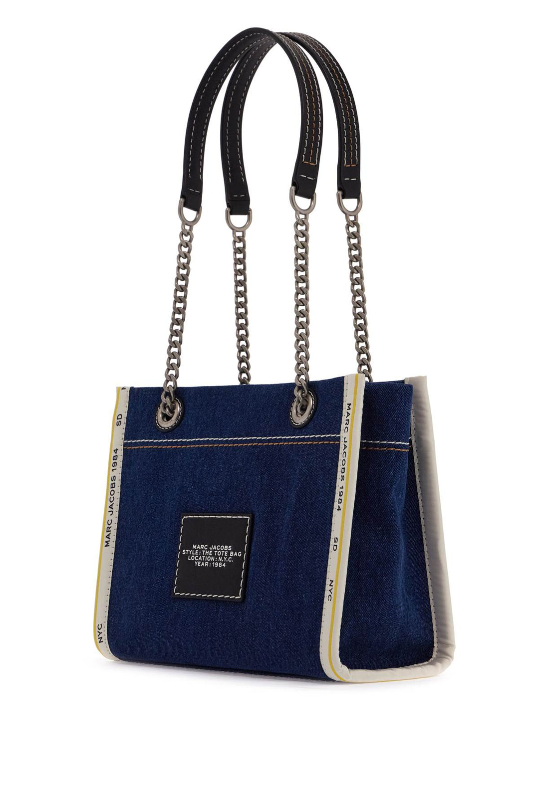 Borsa The Denim Chain Small Tote Bag