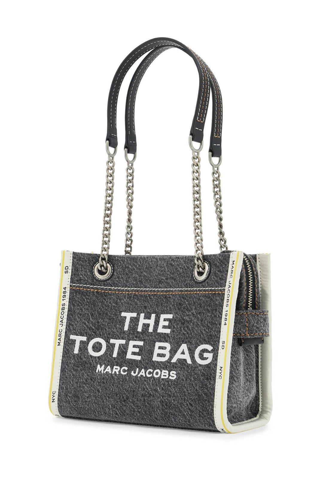 Borsa The Denim Chain Small Tote Bag