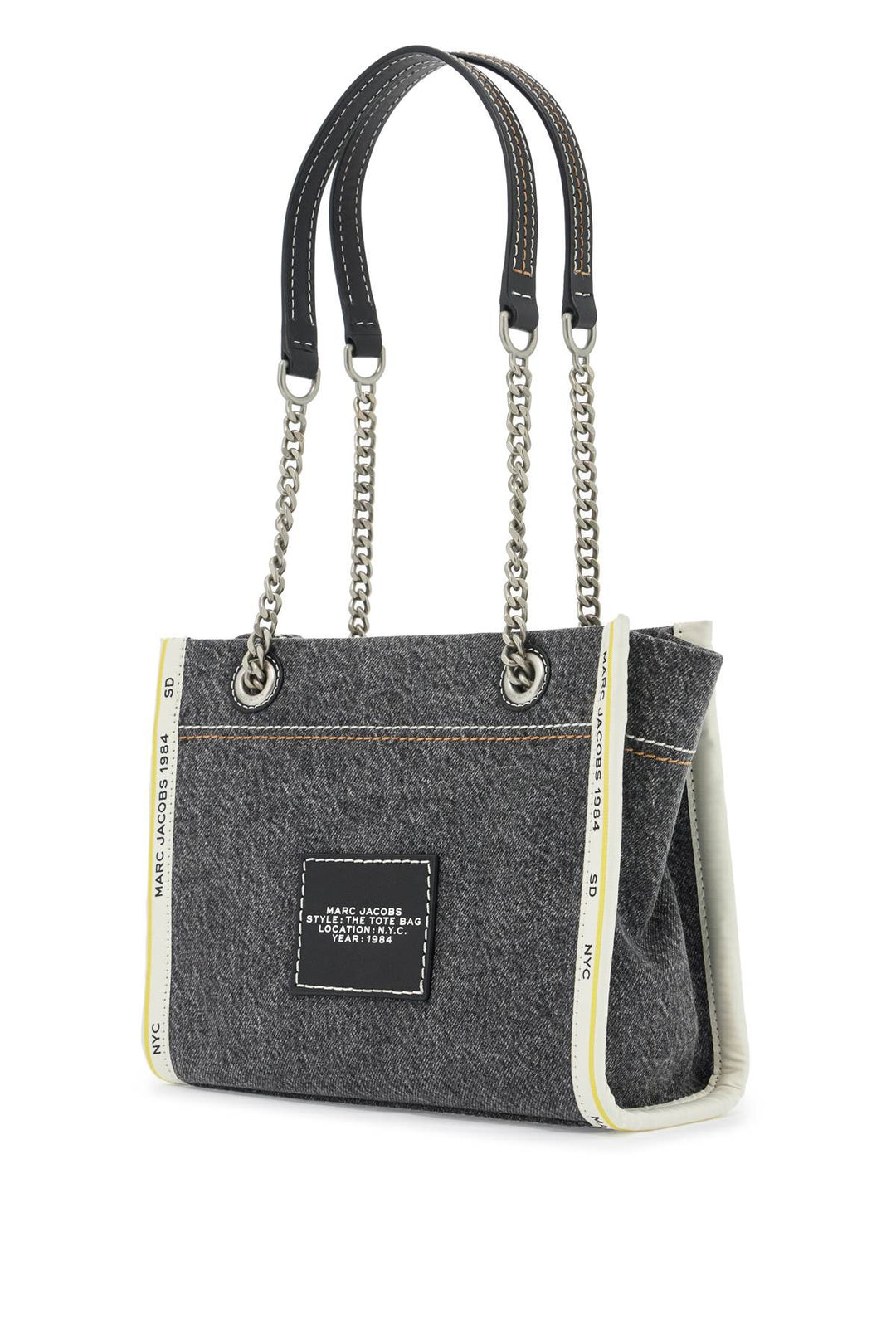 Borsa The Denim Chain Small Tote Bag