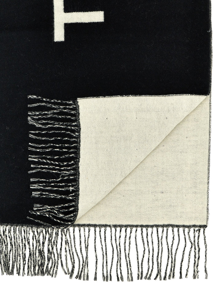 The Scarf Scarves, Foulards White/Black