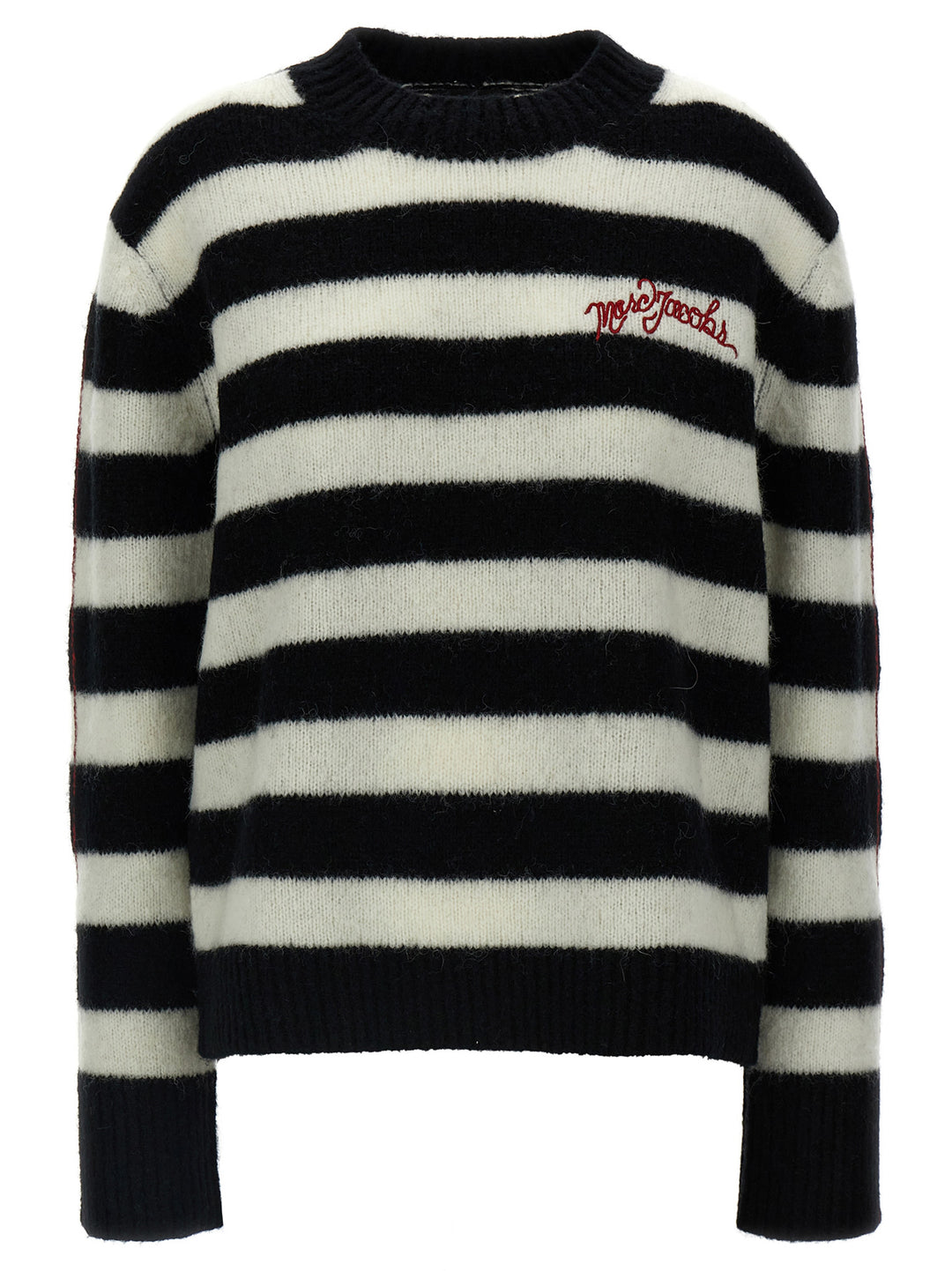 Striped Sweater Sweater, Cardigans White/Black