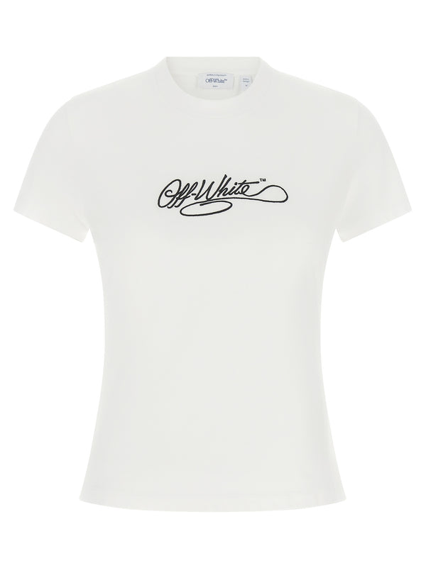 Logo Embroidery T-Shirt White