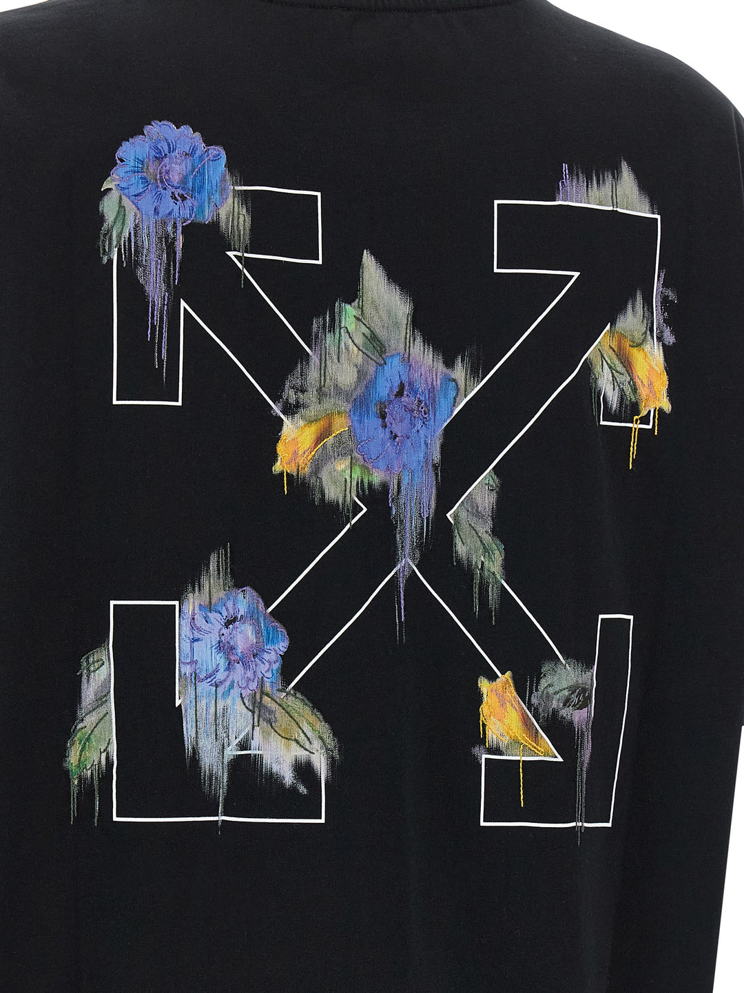 Off-White Arrow Out Flower T-shirt - Black | c9351198a20e5f95a46fb5b0c06ba1188ee219c4