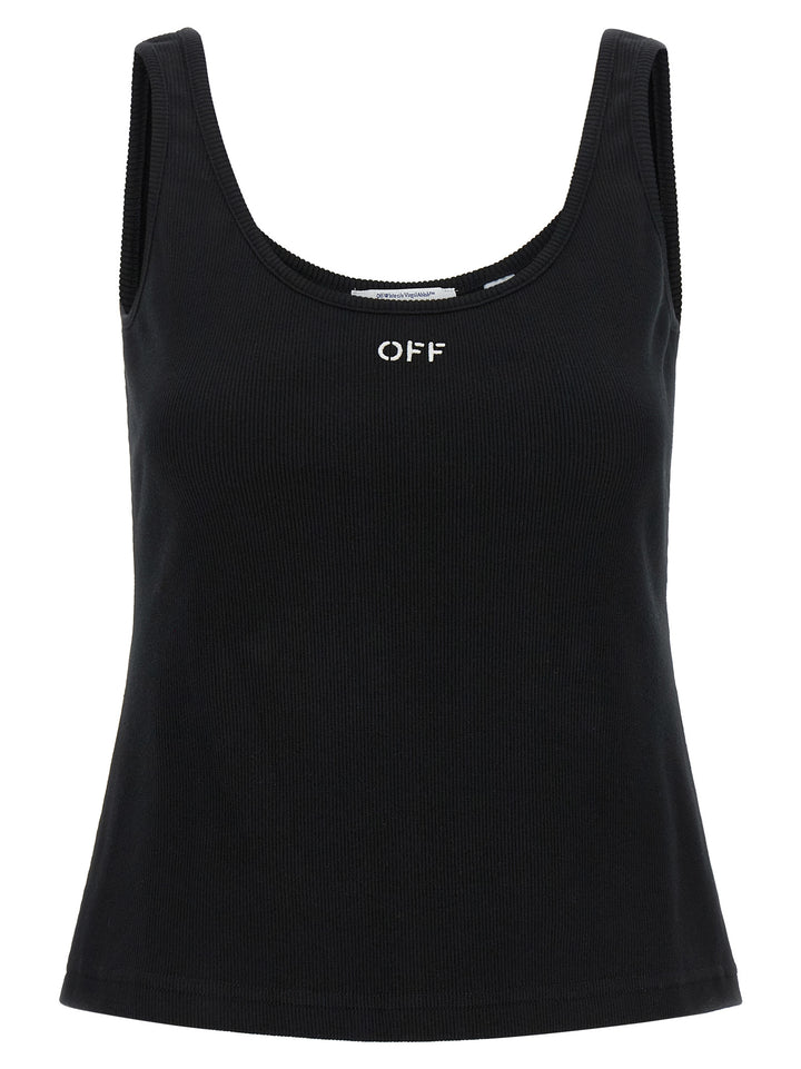 Off-White Off Stamp Tops - Black | 8cdf9b693b2f71ed6aff55be662ac73f3bcd8452