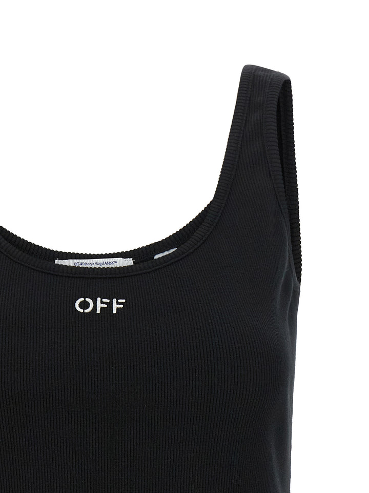 Off-White Off Stamp Tops - Black | f77ac18dc42646fd6f0c89501feeec3dff91356f