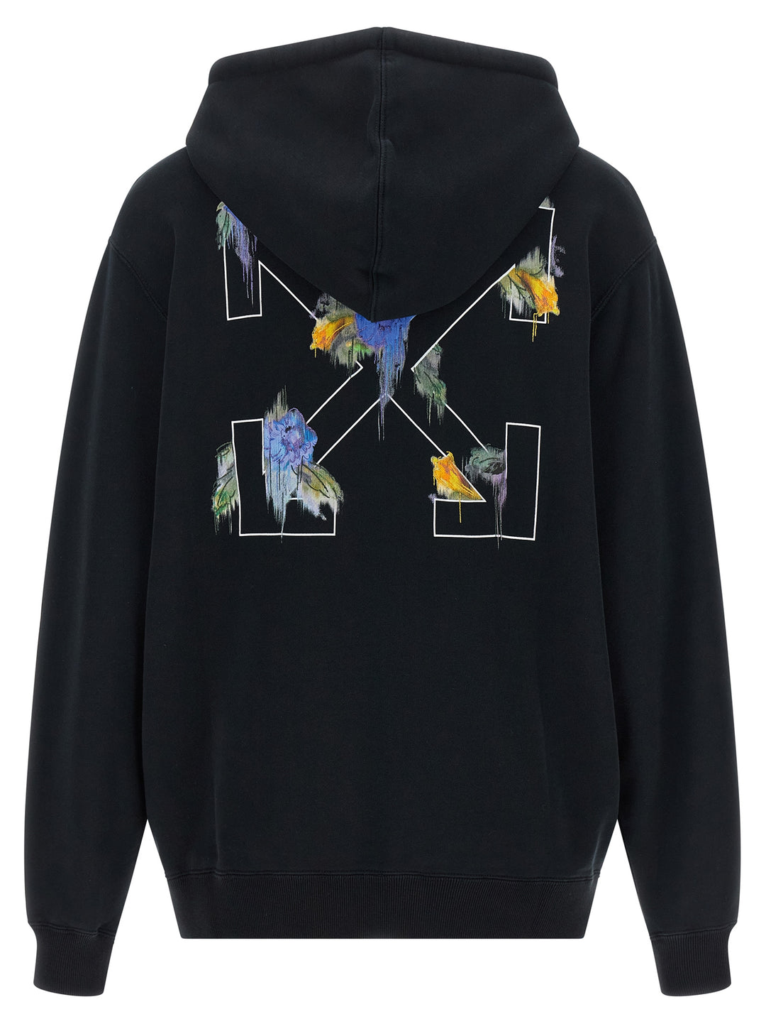 Off-White Arrow Out Flower Sweatshirt - Black | 536dd62d9f21f29ef09f90d4900bad2b64ef9e81