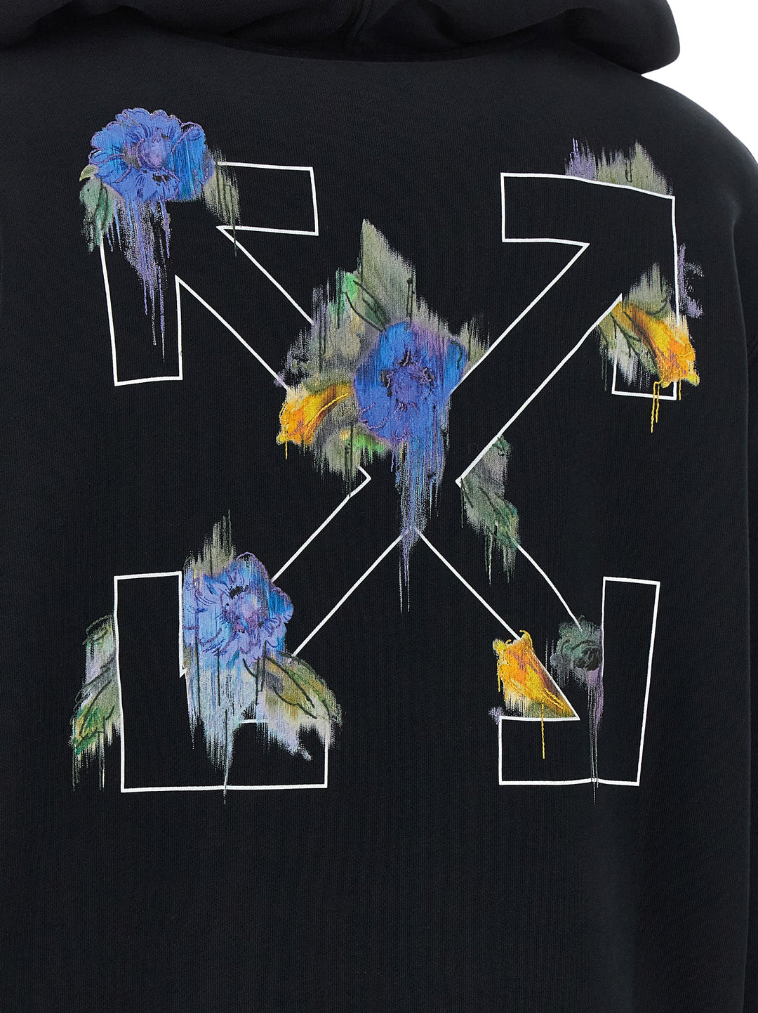 Off-White Arrow Out Flower Sweatshirt - Black | c12214129c136e7a268ce1df1c034905a355c9a3