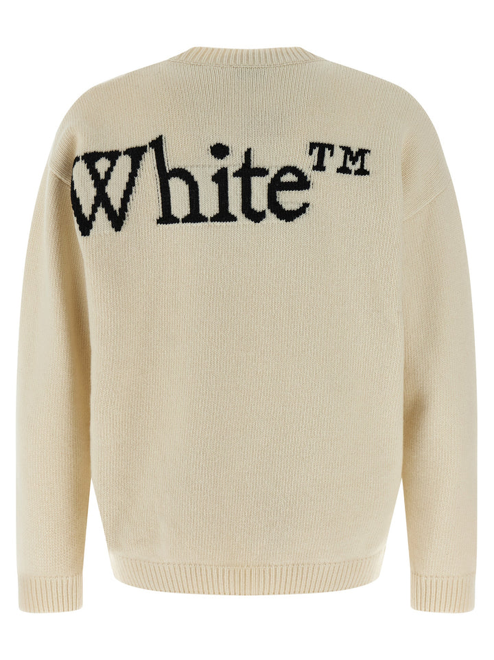 Off-White Bookish Shared Sweaters and Cardigans - White/Black | ca0e634f76800b5cb663773633fc5fd4a3f97be2