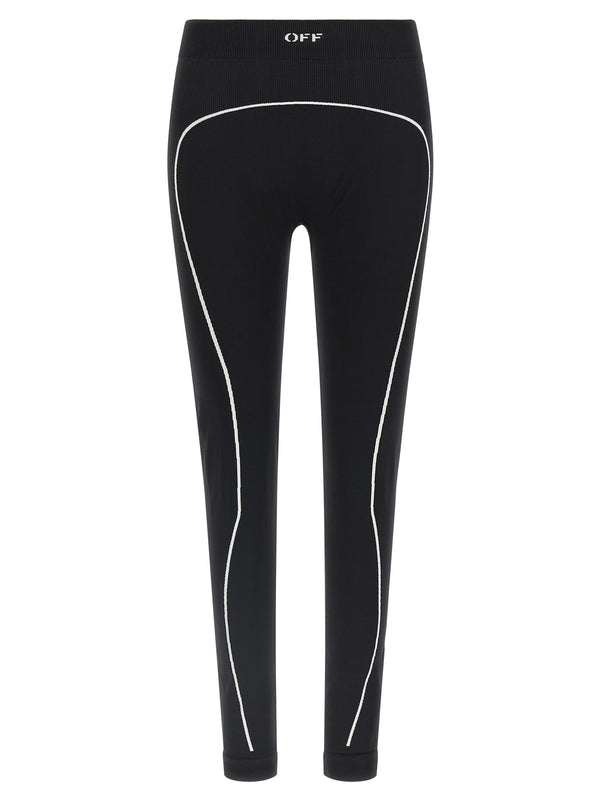 Off Stamp Leggings Black