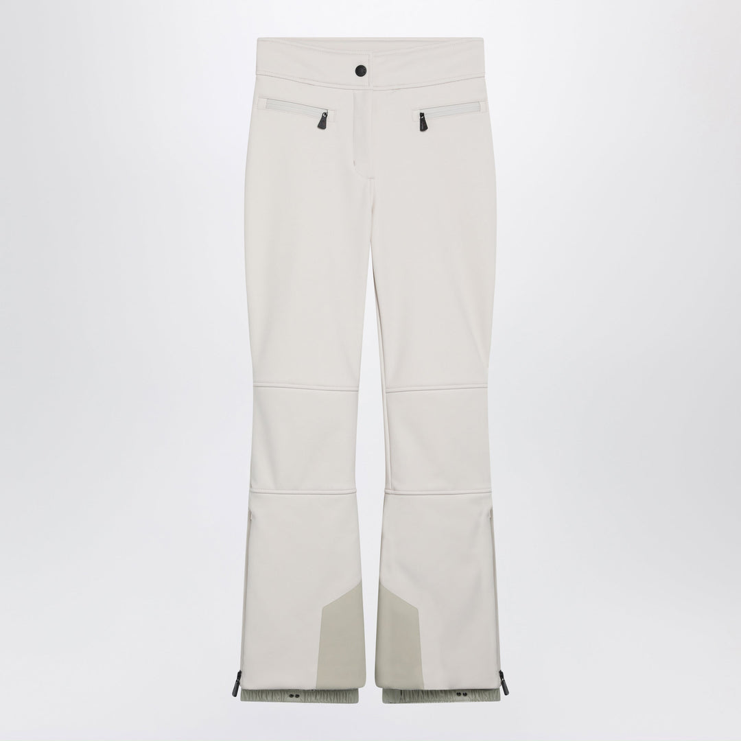 Moncler Grenoble Ivory Ski Trousers In Technical Fabric