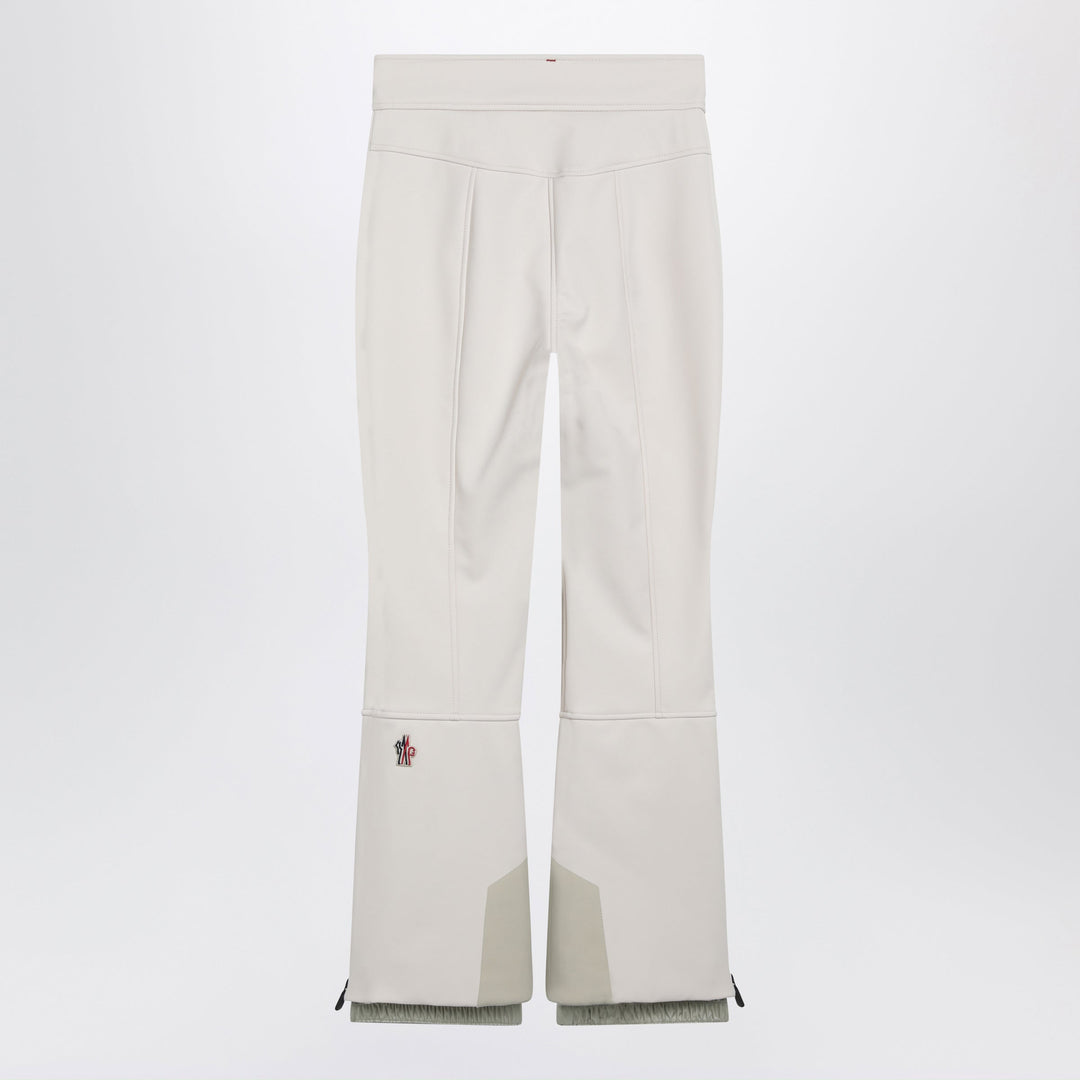 Moncler Grenoble Ivory Ski Trousers In Technical Fabric