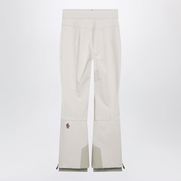 Moncler Grenoble Ivory Ski Trousers In Technical Fabric