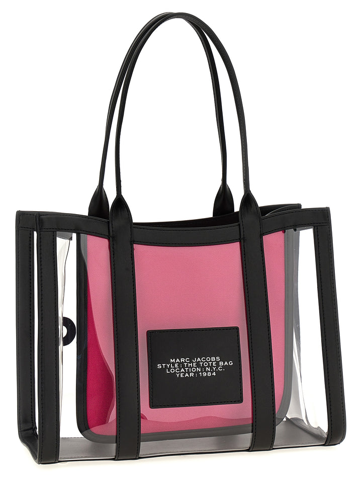 The Clear Medium Tote Bag Black