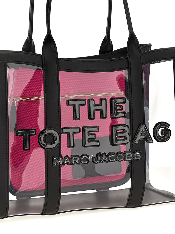 The Clear Medium Tote Bag Black