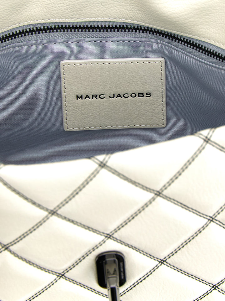 Marc Jacobs The Bi-Color Quilted Dual Shoulder Bags - White/Black | ecb1e2f620989cba97299decc223219d115c90c7