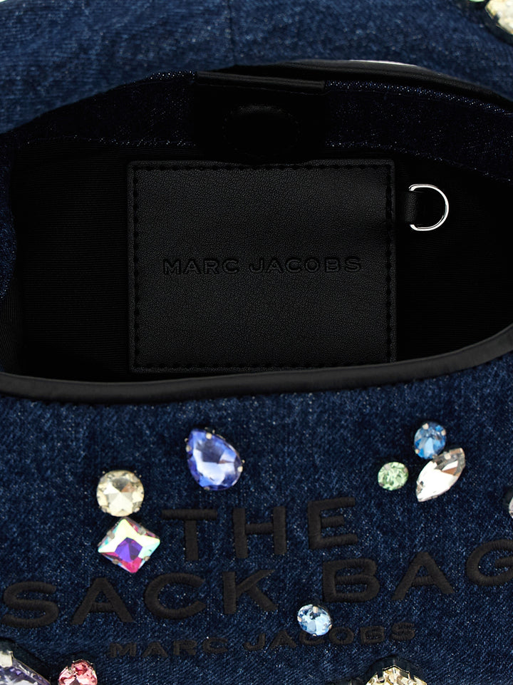 Marc Jacobs The Gem Denim Mini Sack Hand Bags - Blue | 2a0ba14af9b8613e7c021873bfb9201c95304129