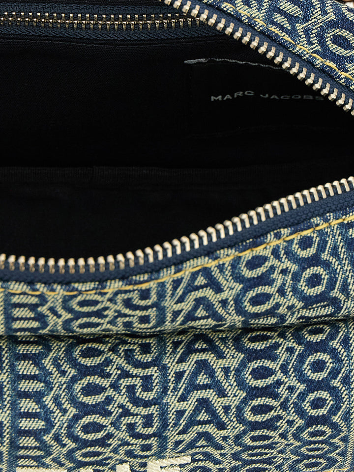 Marc Jacobs The Cargo Monogram Denim Shoulder Bags - Blue | 999f67c130100c7680a5c17dd9abcb44d750ce32