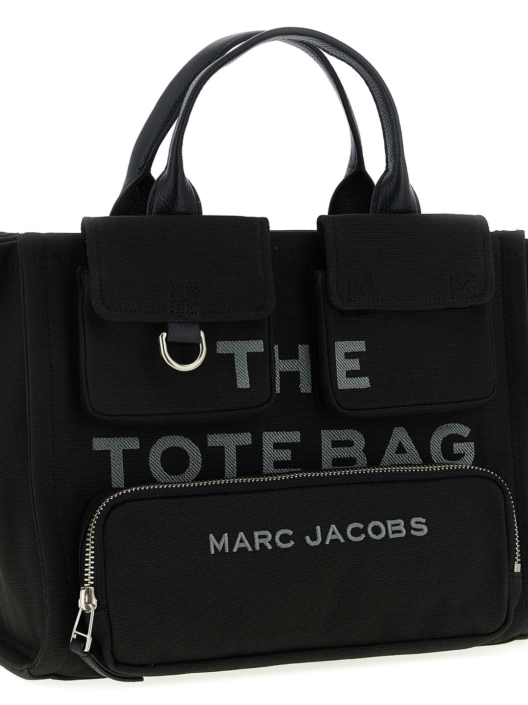 Marc Jacobs The Cargo Canvas Medium Tote Hand Bags - Black | 53c47016e75a2500700680813eb69e83a8cfe908
