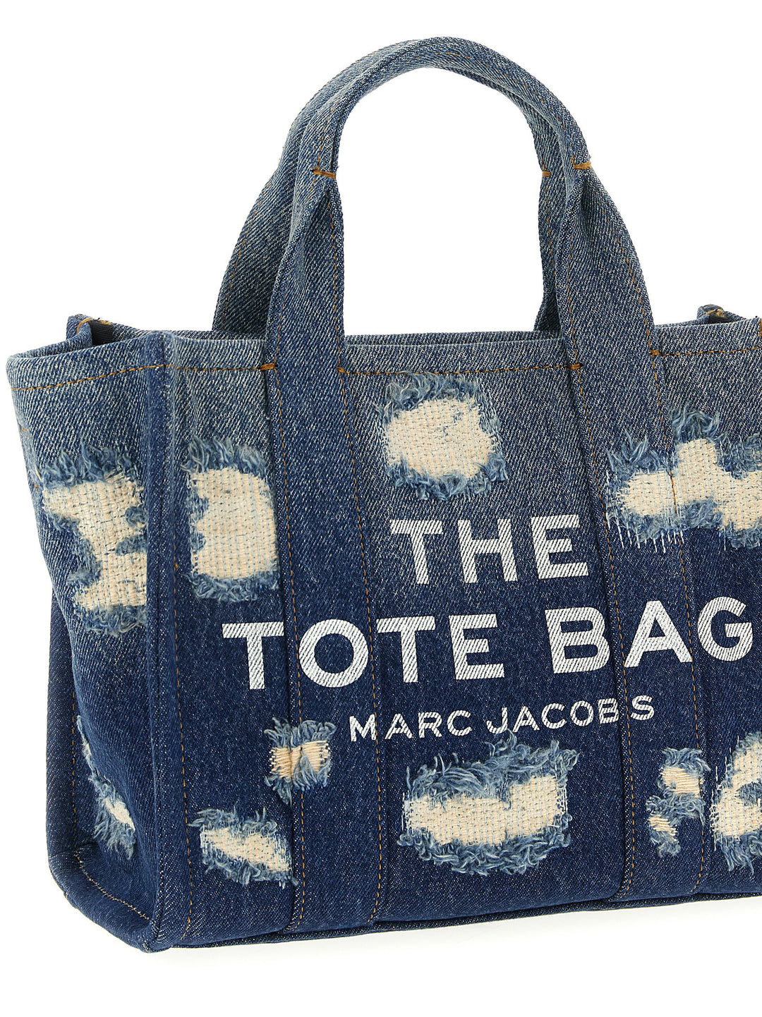 Marc Jacobs The Rip And Repair Denim Small Tote Tote Bag - Blue | ca4764482595a833a2effe8e8420627ebeb359d0