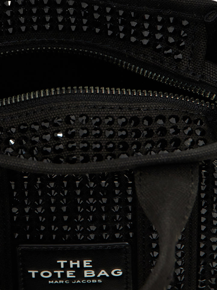 Marc Jacobs The Crystal Canvas Crossbody Tote Crossbody Bags - Black | 07b126ec189b4bf5a62cac119f62e719b6a262a2