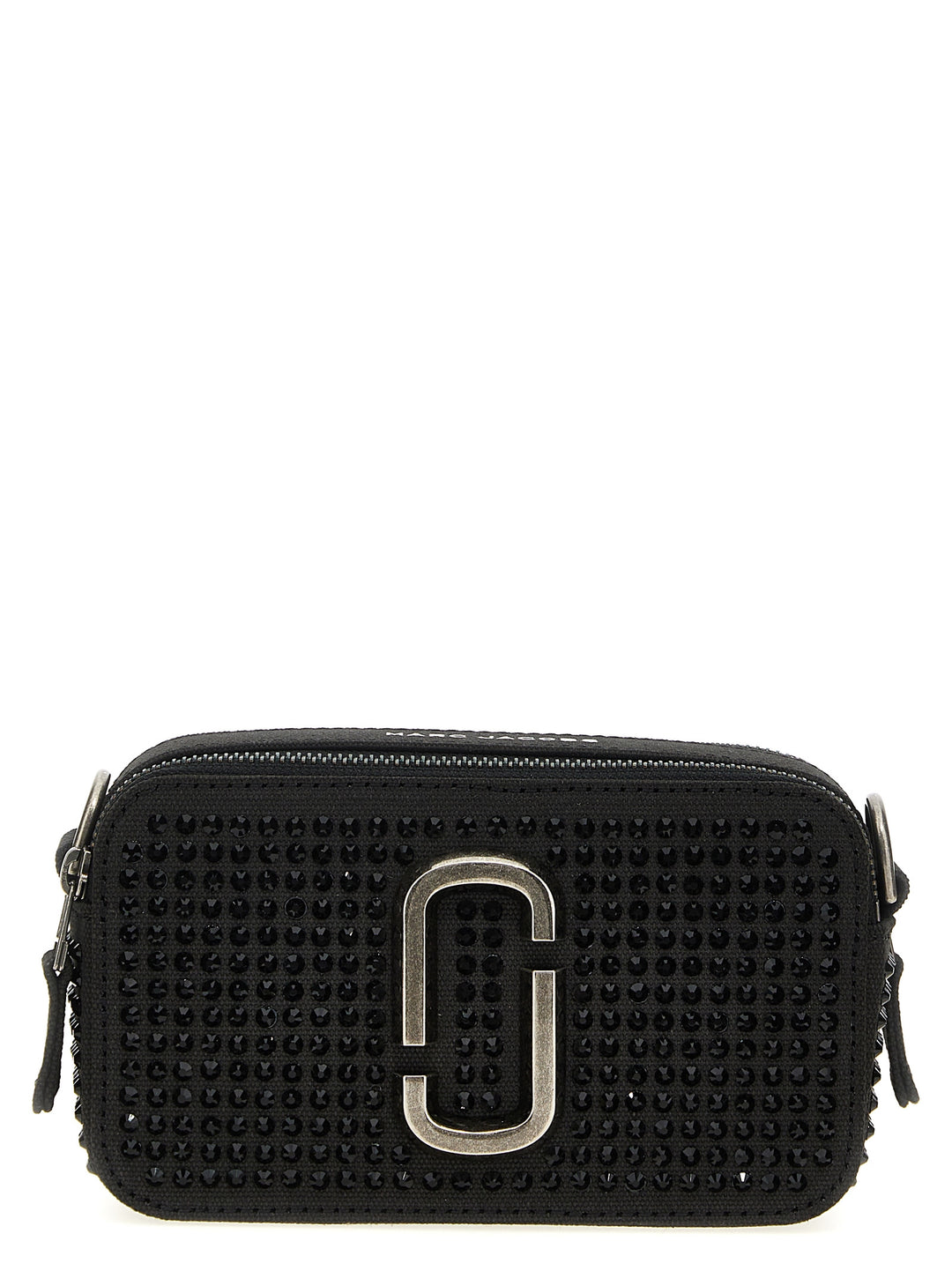 Marc Jacobs The Crystal Canvas Snapshot Crossbody Bags - Black | 8ccd68af9aca0ce3c8be466b754ec88aa95faa2b