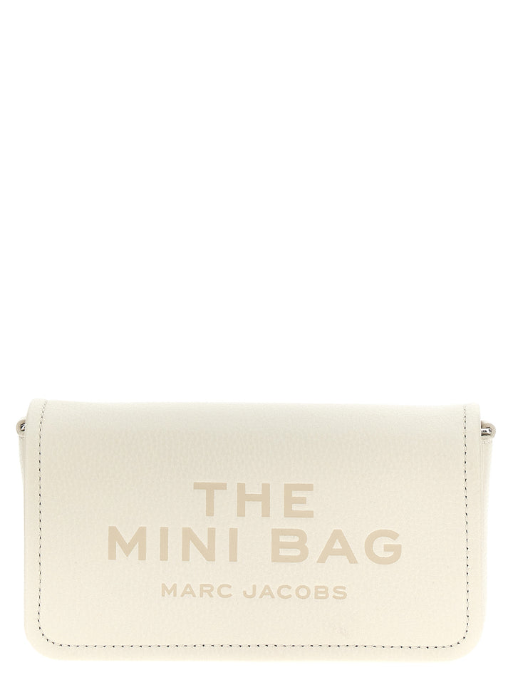 The Leather Mini Bag Crossbody Bags White