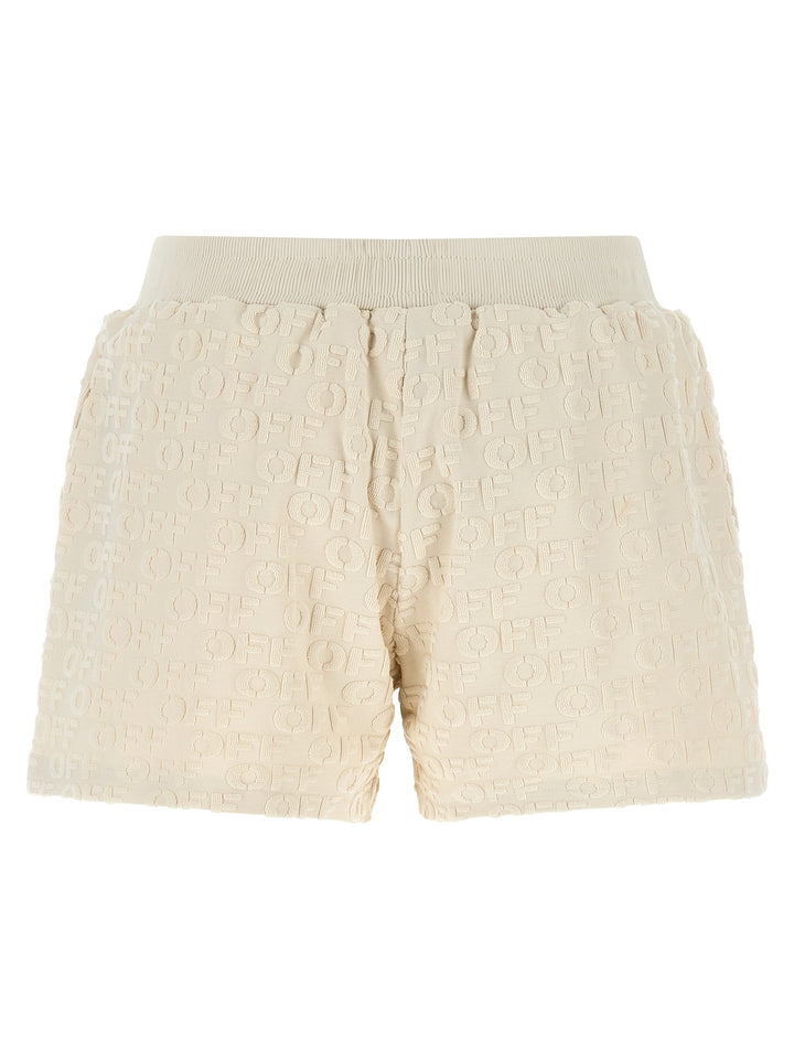 Off-White Terry Bermuda and Short - Beige | 9caea86dcbb3da6dae852a803dad7fe1cccb555a