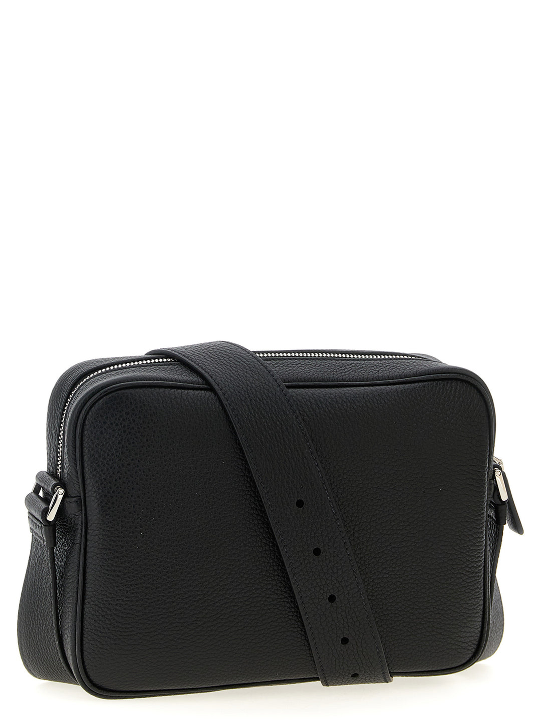 Prada Leather Shoulder Strap Crossbody Bags Black