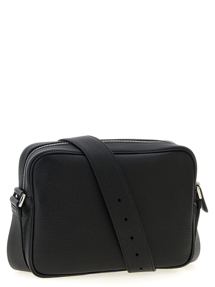 Prada Leather Shoulder Strap Crossbody Bags Black