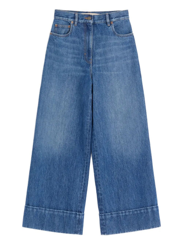 Valentino Garavani Wide leg - Blue | a31b6e6f3202db3b2292a196f7378bb404e21416