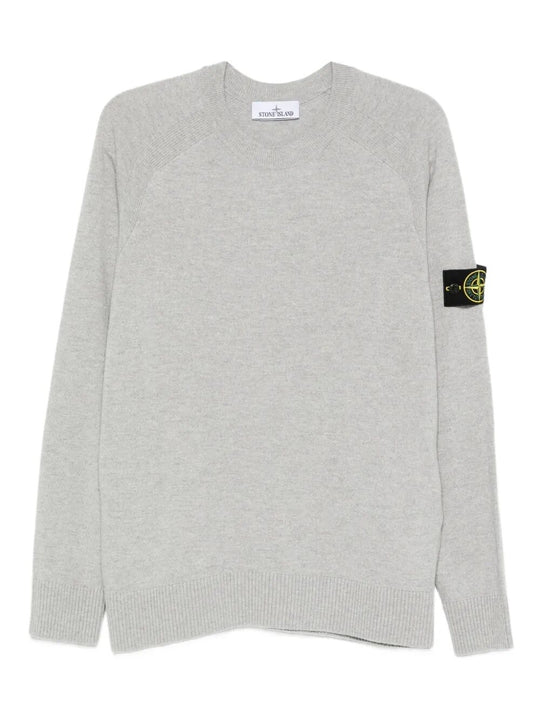 Lightweight Wool Crew Neck Sweater With Raglan Sleeves