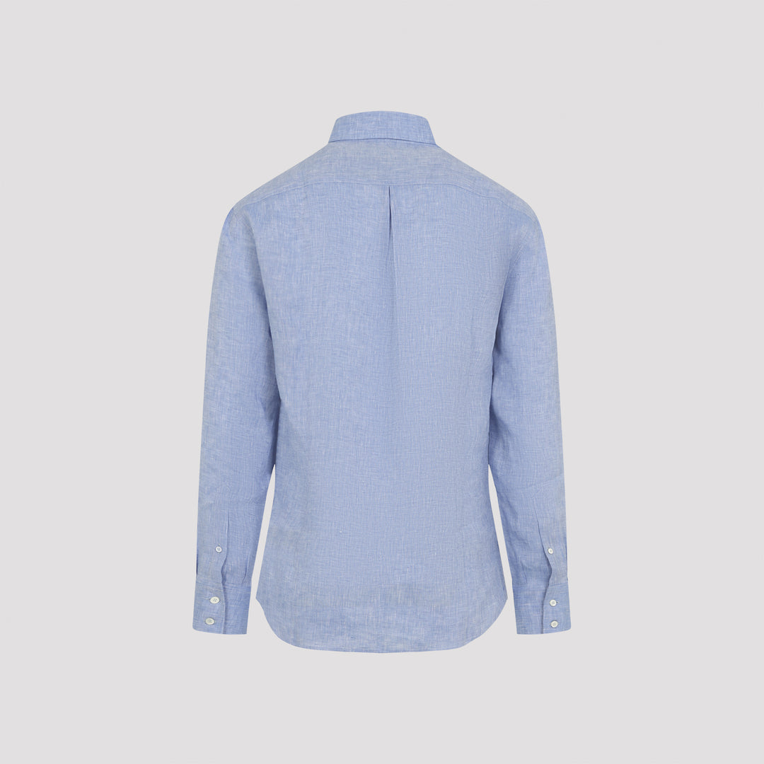 Brunello Cucinelli Shirts - Blue | 4703a12ce1e5366f959afa1c860444f13cca4a27